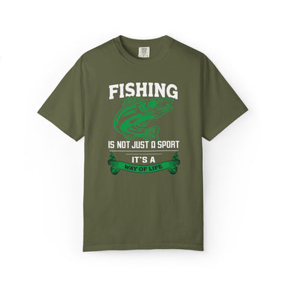 Fishing Is Not Just A Sport Reel Bait Fishing Tee Solitude Unisex Heavy Cotton T-Shirt