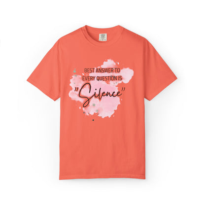 Silence - Unisex Garment-Dyed T-shirt