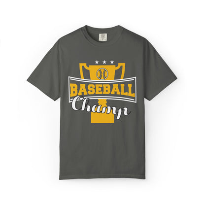 Baseball Champ Tee Bullpen Pitcher Bats League Game Sports Unisex Heavy Cotton T-Shirt