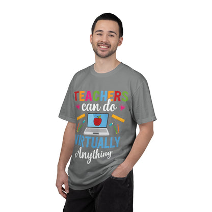 Inspirational Teacher Can Do Virtually Anything Enlightenment Bridge Builder Lifelong Mission Unisex Heavy Cotton T-Shirt