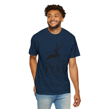 Peace Harmony Unity Peacemakers Tee Merry Christmas Festival Snowflakes Season Of Joy Unisex Heavy Cotton T-Shirt