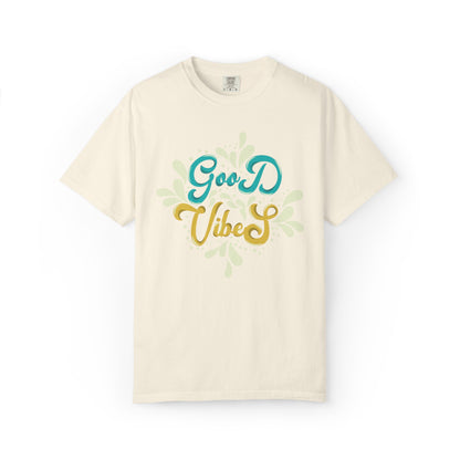 Good Vibes Motivational Tee Let Go Of Negativity Focus On Solutions Growth Mindset Unisex Heavy Cotton T-Shirt