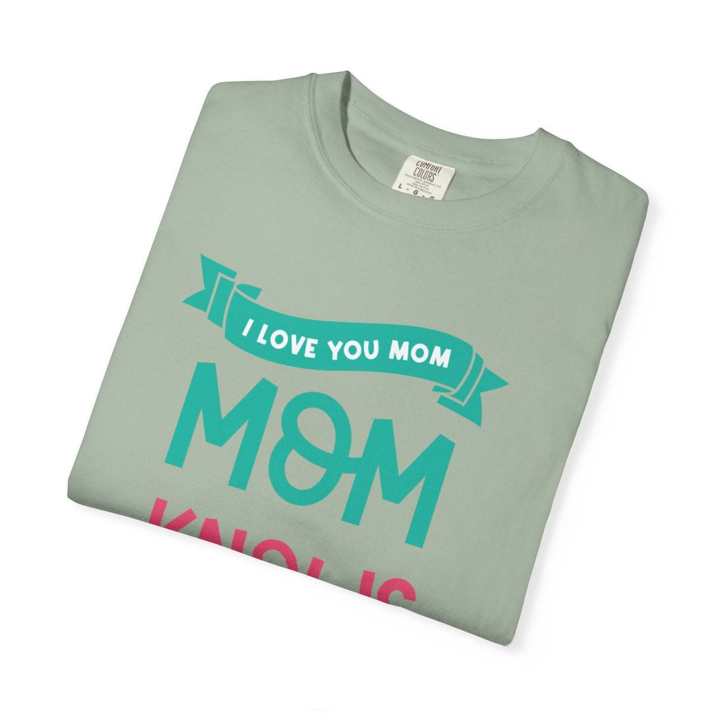 Mom Knows Best Strong Motherhood Heartfelt Guidance Tee Nurturing Knowledge Unisex Heavy Cotton T-Shirt