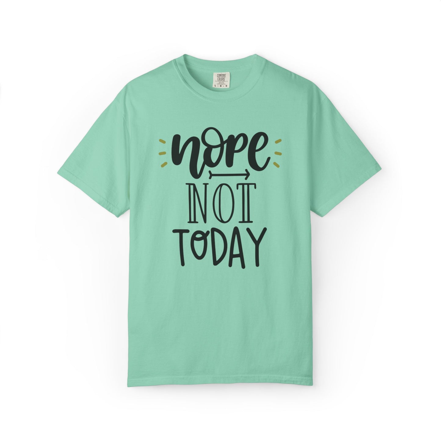 Nope Not Today Idle Moments Tee Cozy Living Contented Loafing Unisex Heavy Cotton T-Shirt