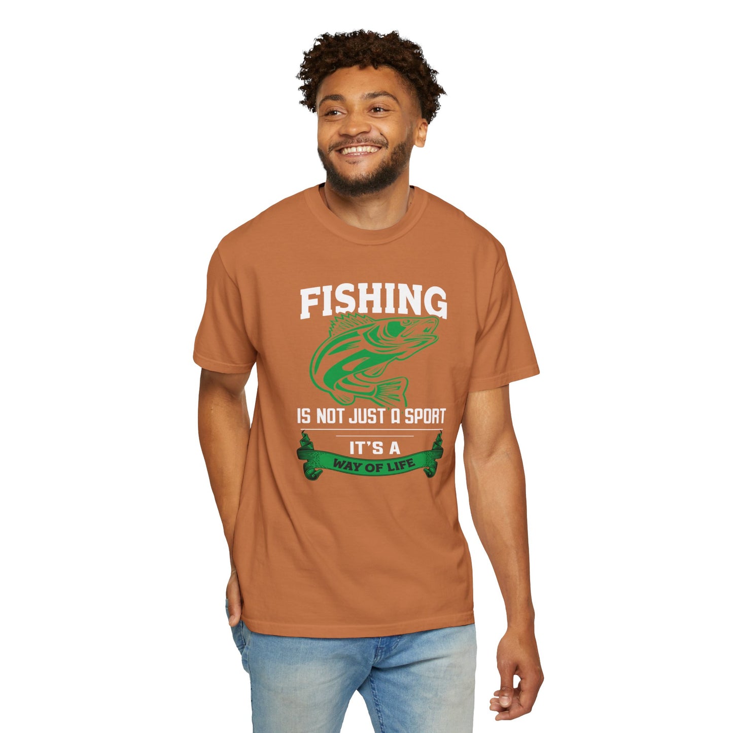 Fishing Is Not Just A Sport Reel Bait Fishing Tee Solitude Unisex Heavy Cotton T-Shirt