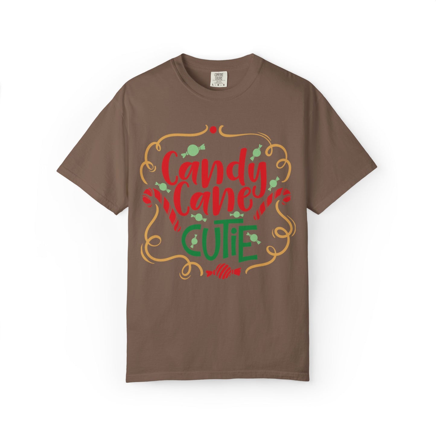 Candy Cane Cutie Enjoying Tee Tiny Helpers Jingle Bell Bling Festival Season Merry Christmas Unisex Heavy Cotton T-Shirt