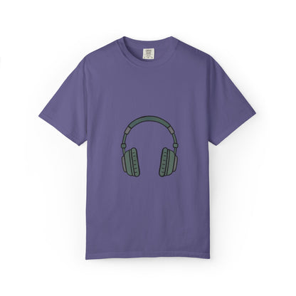 Head Phone Unisex Garment-Dyed T-shirt