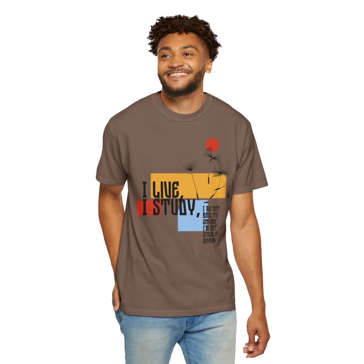 I Live I Study - Unisex Garment-Dyed T-shirt