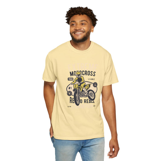 Extreme Champion Epic Trail Exploration Tee Thrill-Seeking Stunt Mastery Downhill Rush Unisex Heavy Cotton T-Shirt