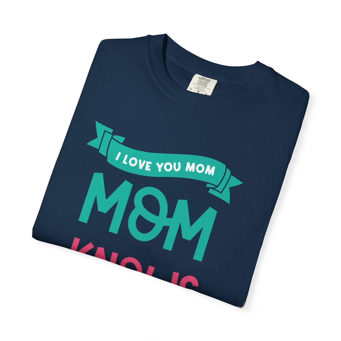 Mom Knows Best Strong Motherhood Heartfelt Guidance Tee Nurturing Knowledge Unisex Heavy Cotton T-Shirt
