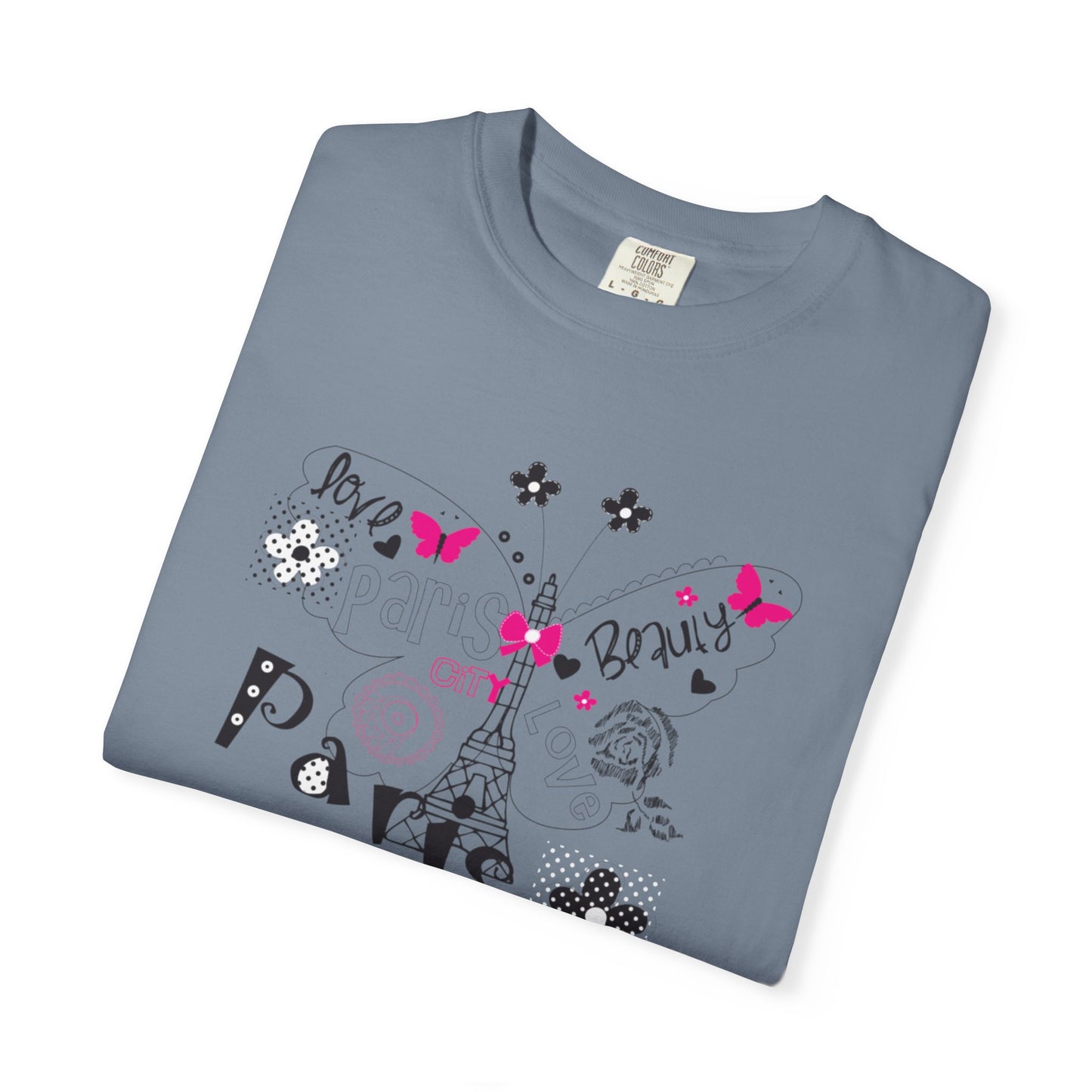 Paris Love Honeymoon Spots Candlelit Dinners Couples’ Tee Retreats Paris Fashion Unisex Heavy Cotton T-Shirt
