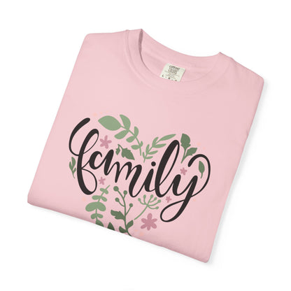 Family Trendy Tee Hug Rainbow Passion Unconditional Soulful Connection Siblings Love Parents Unisex Heavy Cotton T-Shirt