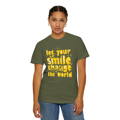 Let Your Smile Change The World Kindness Heartfelt Compliments Tee Thoughtful Gestures Love-Inspiration  Unisex Heavy Cotton T-Shirt