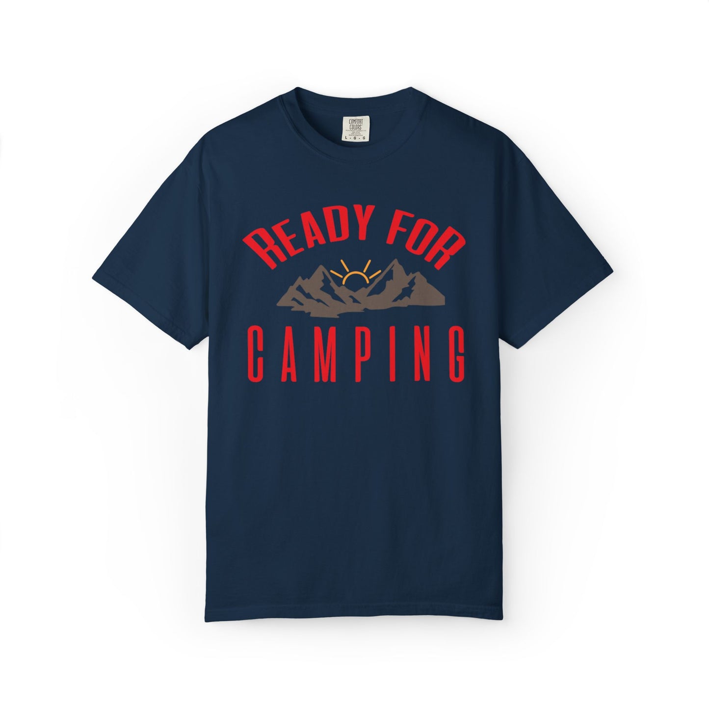 Ready For Camping Trendy Tee Adventure Mountain Hut Belays Ropes Fun Activities Bonfire Unisex Heavy Cotton T-Shirt
