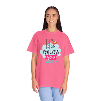Follow Your Dreams Aspiration Determination Courage Night Wishes Unisex Heavy Cotton T-Shirt