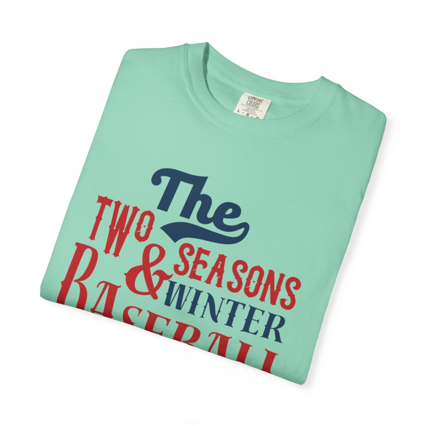 The Two Seasons Winter & Baseball Pitcher’s Snow Peace Tee Scoreboard Smiles Inning Of Joy Unisex Heavy Cotton T-Shirt