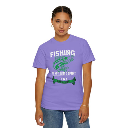 Fishing Is Not Just A Sport Reel Bait Fishing Tee Solitude Unisex Heavy Cotton T-Shirt