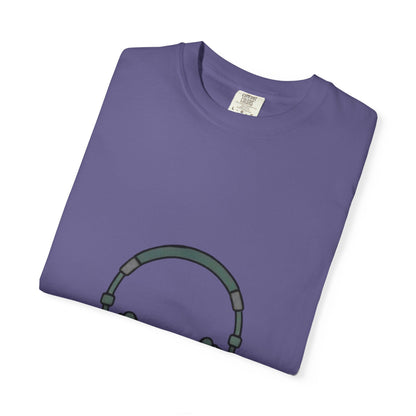 Head Phone Unisex Garment-Dyed T-shirt