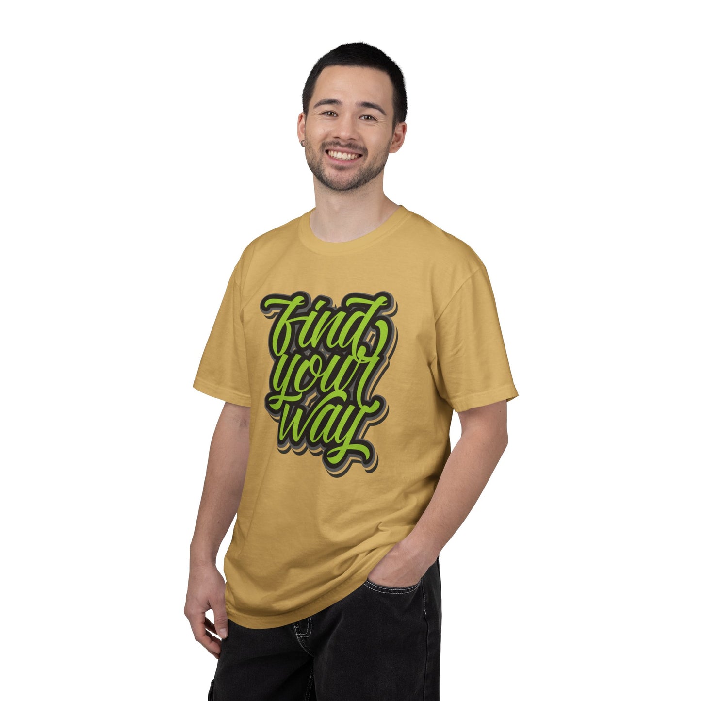 Find Your Way Direction Guidance Tee Exploration Adventure Destination Unisex Heavy Cotton T-Shirt