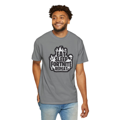 Eat Sleep Fortnite Battle Royale Squad Gameplay Passion Tee Solo Missions Social Gaming Unisex Heavy Cotton T-Shirt