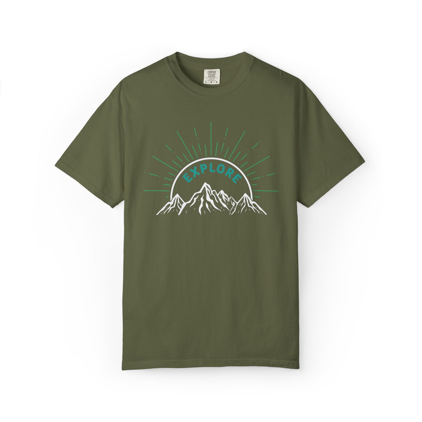 Funny Explore Mountain Adventure Tee Sarcastic Alpine Discover Camping Forest Unisex Heavy Cotton T-Shirt