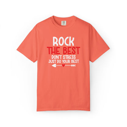 Motivational Rock The Best Stop Wishing Start Doing Action Goal Setting Modern Tee Achievement Self-Improvement Unisex Heavy Cotton T-Shirt