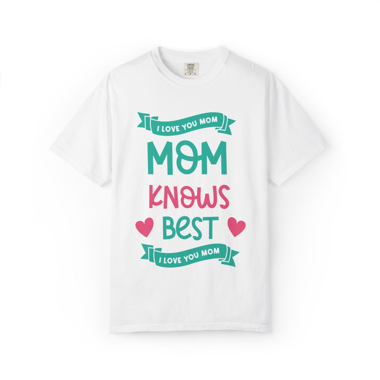 Mom Knows Best Strong Motherhood Heartfelt Guidance Tee Nurturing Knowledge Unisex Heavy Cotton T-Shirt