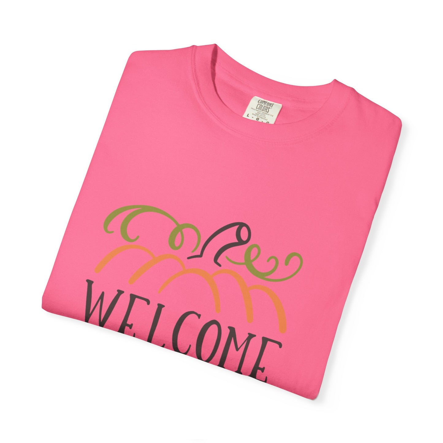 Welcome To Our Patch Harvest Festival Autumn Pumpkins Tee Fall Activities Farm Visit Family Fun Unisex Heavy Cotton T-Shirt