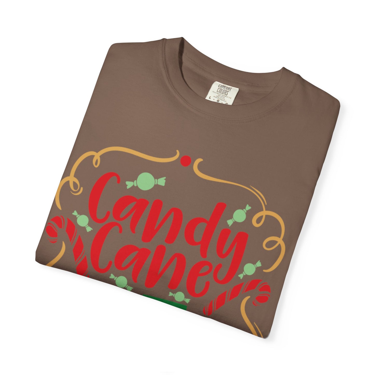 Candy Cane Cutie Enjoying Tee Tiny Helpers Jingle Bell Bling Festival Season Merry Christmas Unisex Heavy Cotton T-Shirt