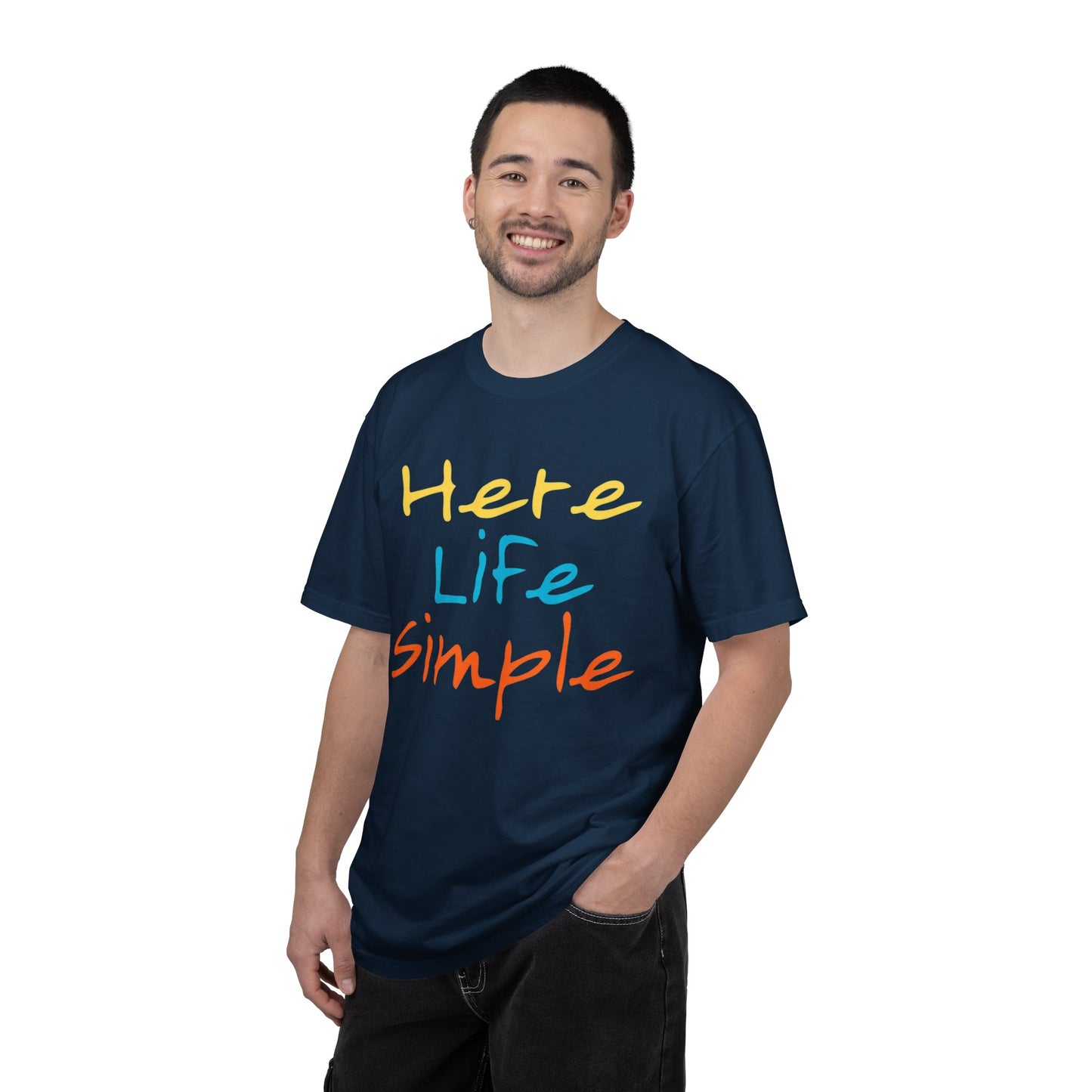 Here Life Simple - Unisex Garment-Dyed T-shirt