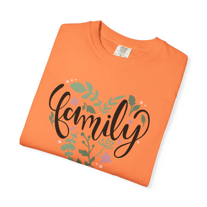 Family Trendy Tee Hug Rainbow Passion Unconditional Soulful Connection Siblings Love Parents Unisex Heavy Cotton T-Shirt