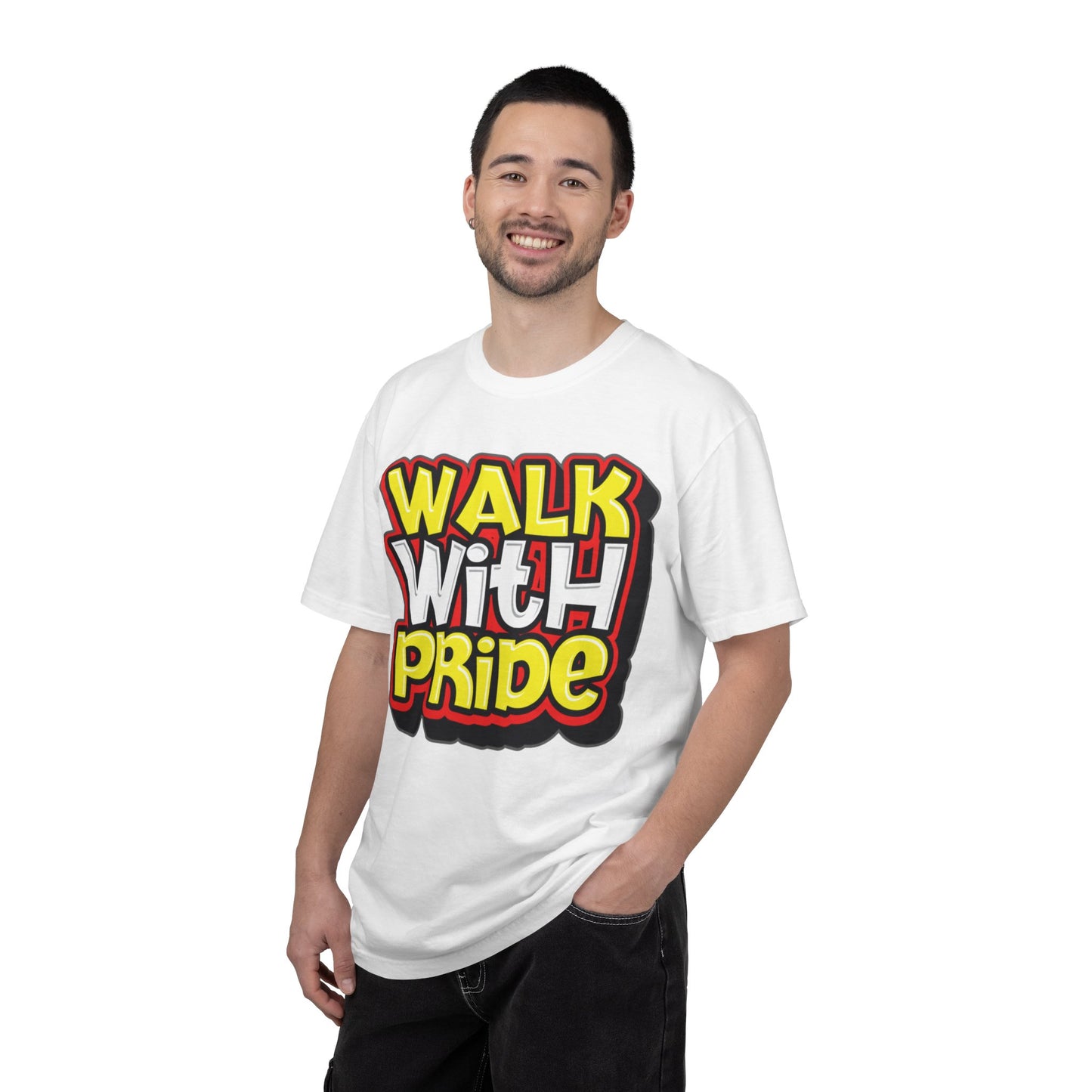 Walk With Pride Confidence Tee Aspiration Mindfulness Integrity Empowerment Unisex Heavy Cotton T-Shirt