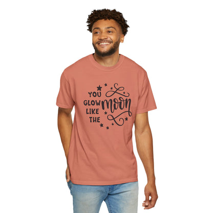 You Glow Like The Moon Inner Beauty Fashion Tee Body Positivity Wellness Forever Young Healthy lifestyle Unisex Heavy Cotton T-Shirt