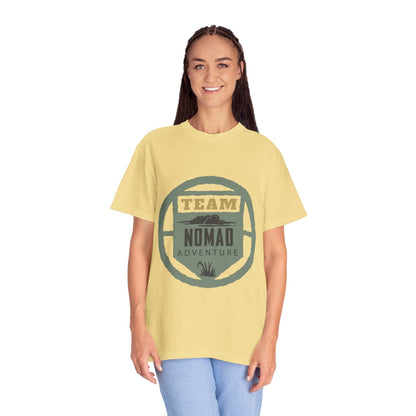 Team Nomad Constant Movement Discovery Freedom Adventure Enthusiasts Unisex Heavy Cotton T-Shirt