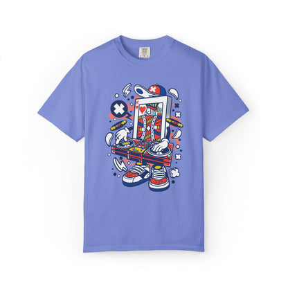 Dj King Play Card Hip Hop Vibes Trends Pop Visuals Tee Remixes Music Producer Unisex Heavy Cotton T-Shirt