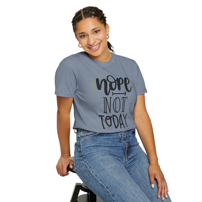 Nope Not Today Idle Moments Tee Cozy Living Contented Loafing Unisex Heavy Cotton T-Shirt