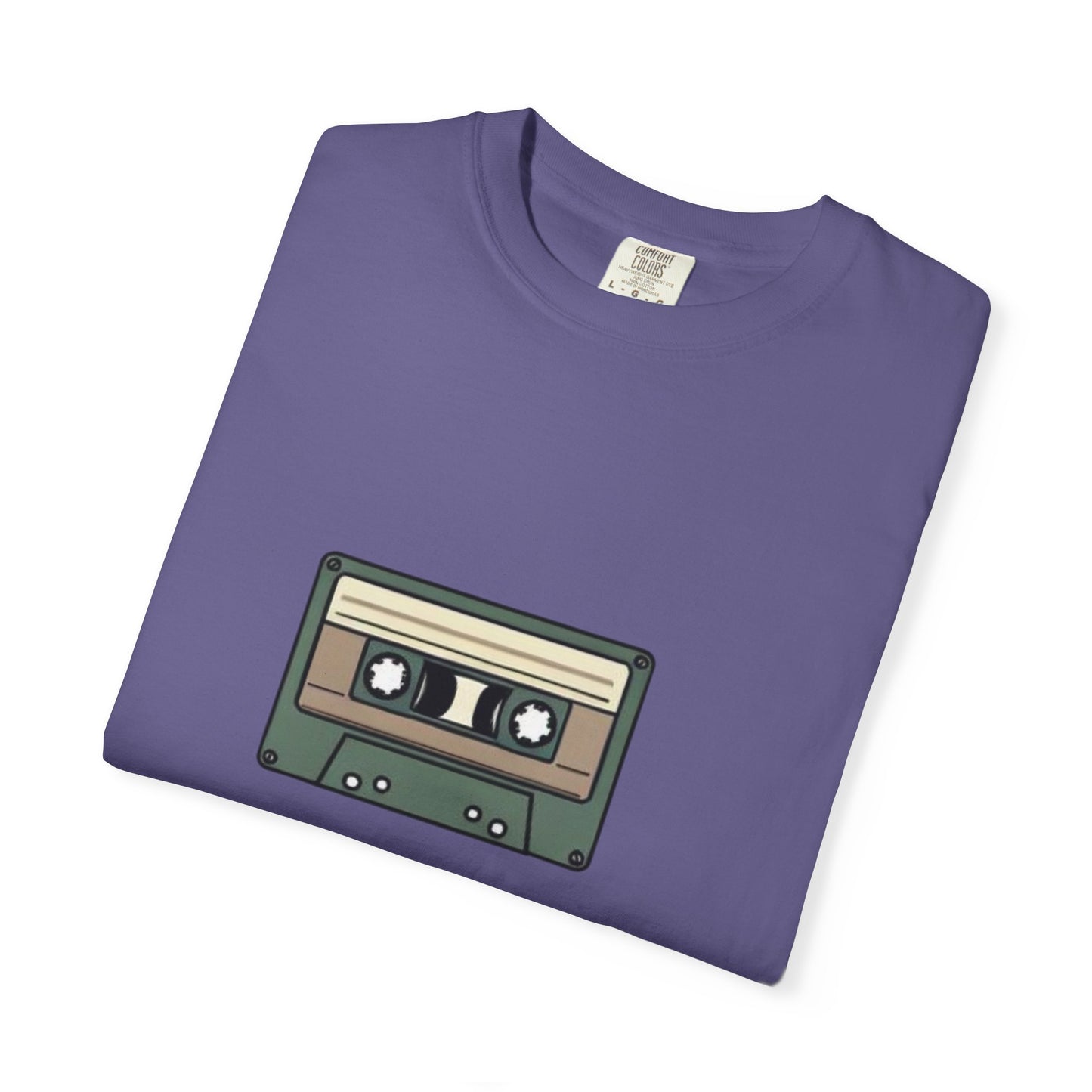 Audio Cassette - of Unisex Garment-Dyed T-shirt