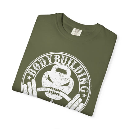 Body Building & Health Supplements Trendy Tee Health Conscious Fitness Freak Exercise Motivation Gym Dedication Unisex Heavy Cotton T-Shirt