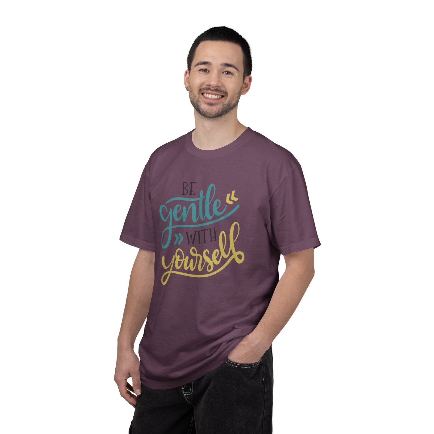 Be Gentle With Yourself Self-Love Motivation Tee Acceptance Personal Development Empowerment Unisex Heavy Cotton T-Shirt