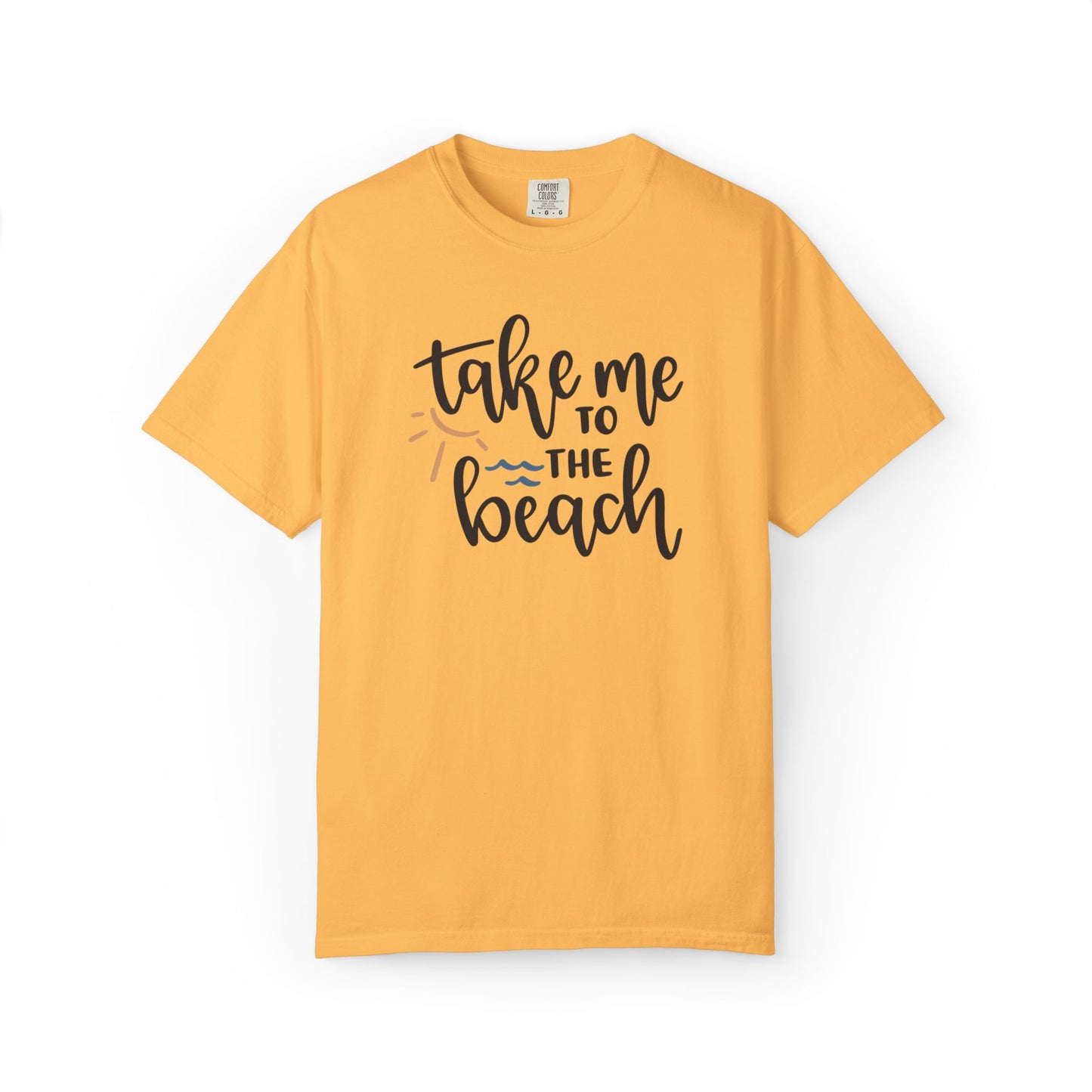 Take Me To The Beach Sunset Vibes Ocean Tee Sandy Celebration Adventure Camp Unisex Heavy Cotton T-Shirt
