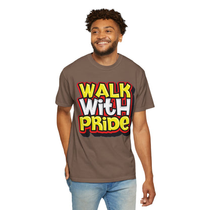 Walk With Pride Confidence Tee Aspiration Mindfulness Integrity Empowerment Unisex Heavy Cotton T-Shirt