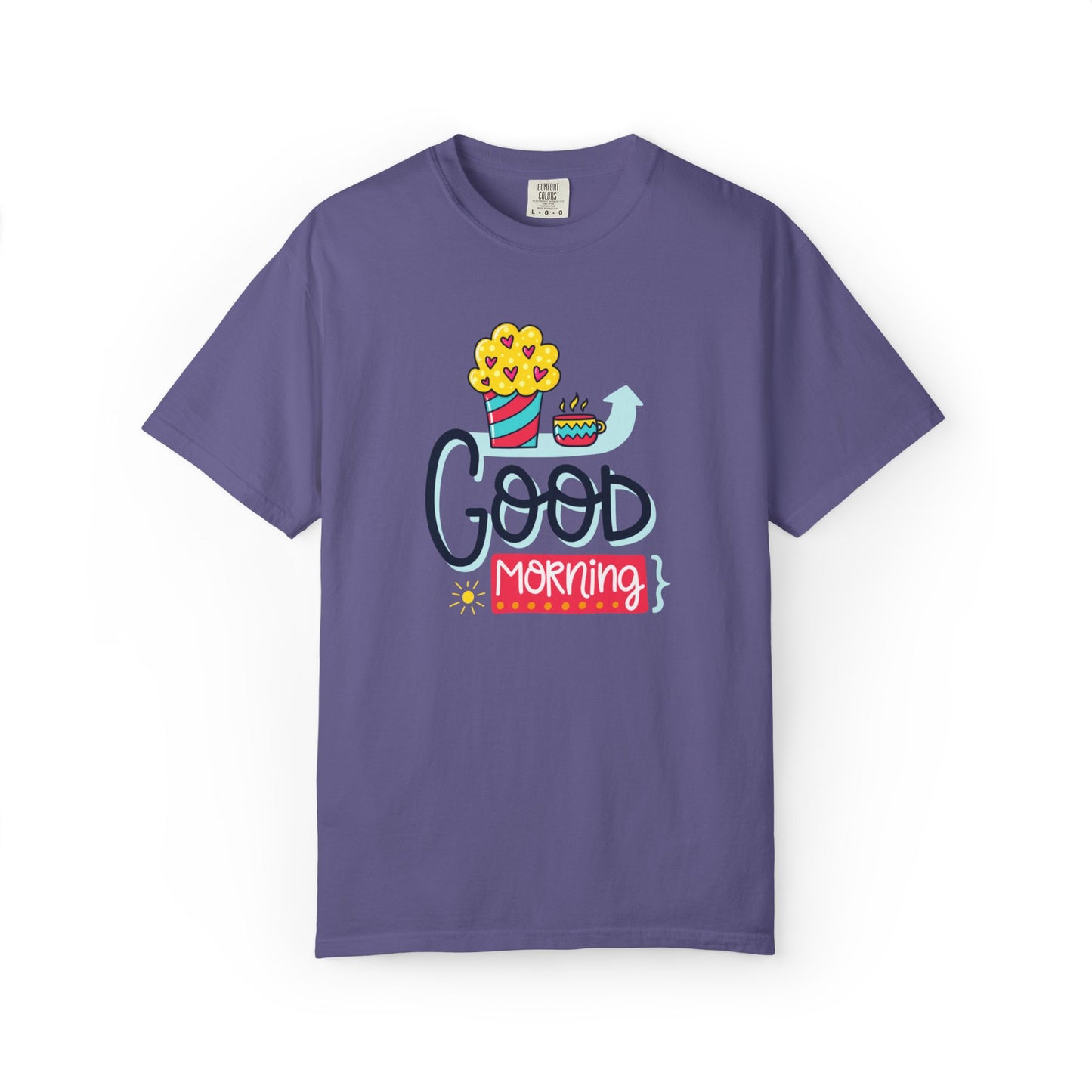 Good Morning Lazy Day Achiever Morning Champion Tee Daily Victory Sleep Defeated Unisex Heavy Cotton T-Shirt