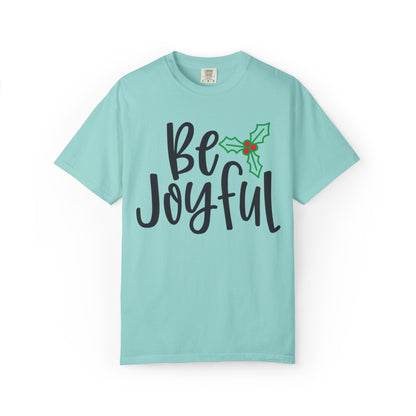 Be Joyful Festival Season Tee Twinkle Lights New Year Celebration Merry Christmas Noel Delight Unisex Heavy Cotton T-Shirt