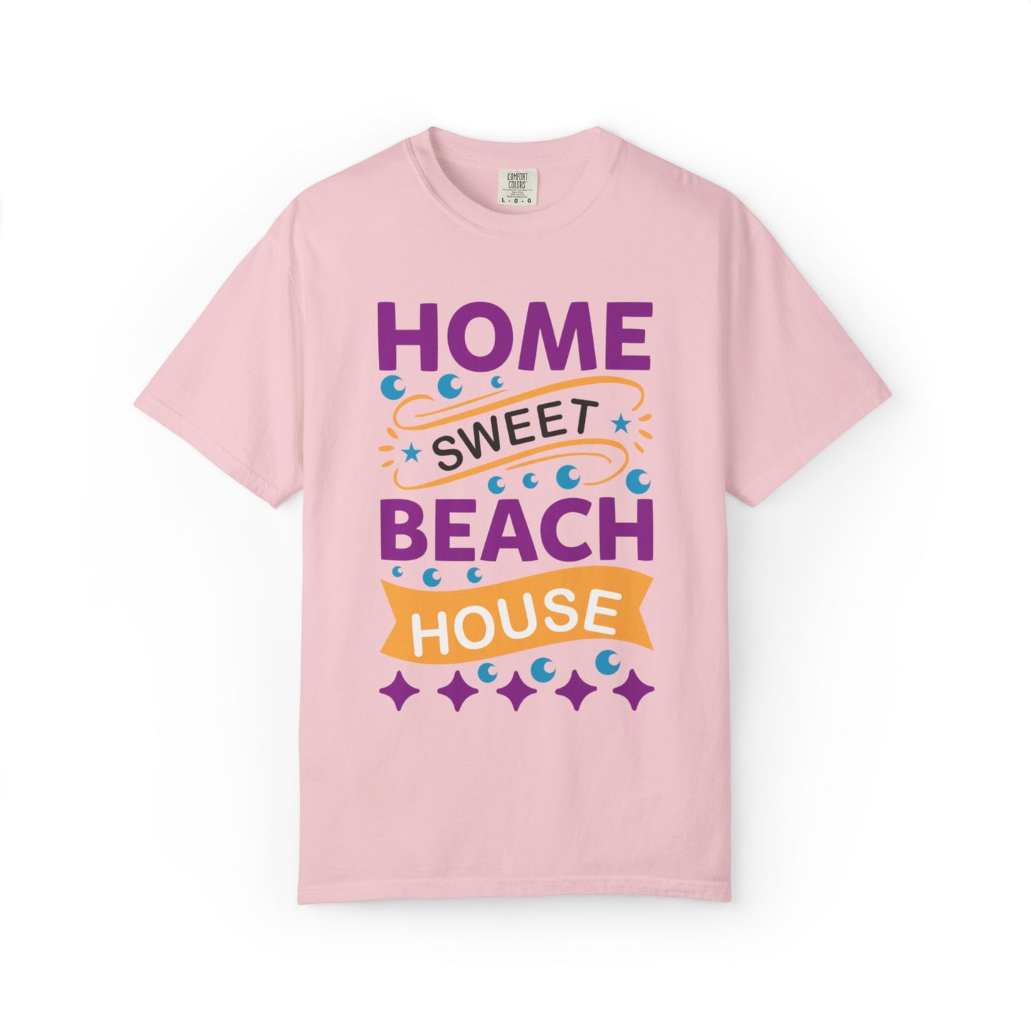 Enjoyable Home Sweet Beach House Beach Life Sun Sand Sea Seashells Sea Breeze Beach Sun Glasses  Unisex Heavy Cotton T-Shirt