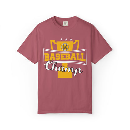 Baseball Champ Tee Bullpen Pitcher Bats League Game Sports Unisex Heavy Cotton T-Shirt