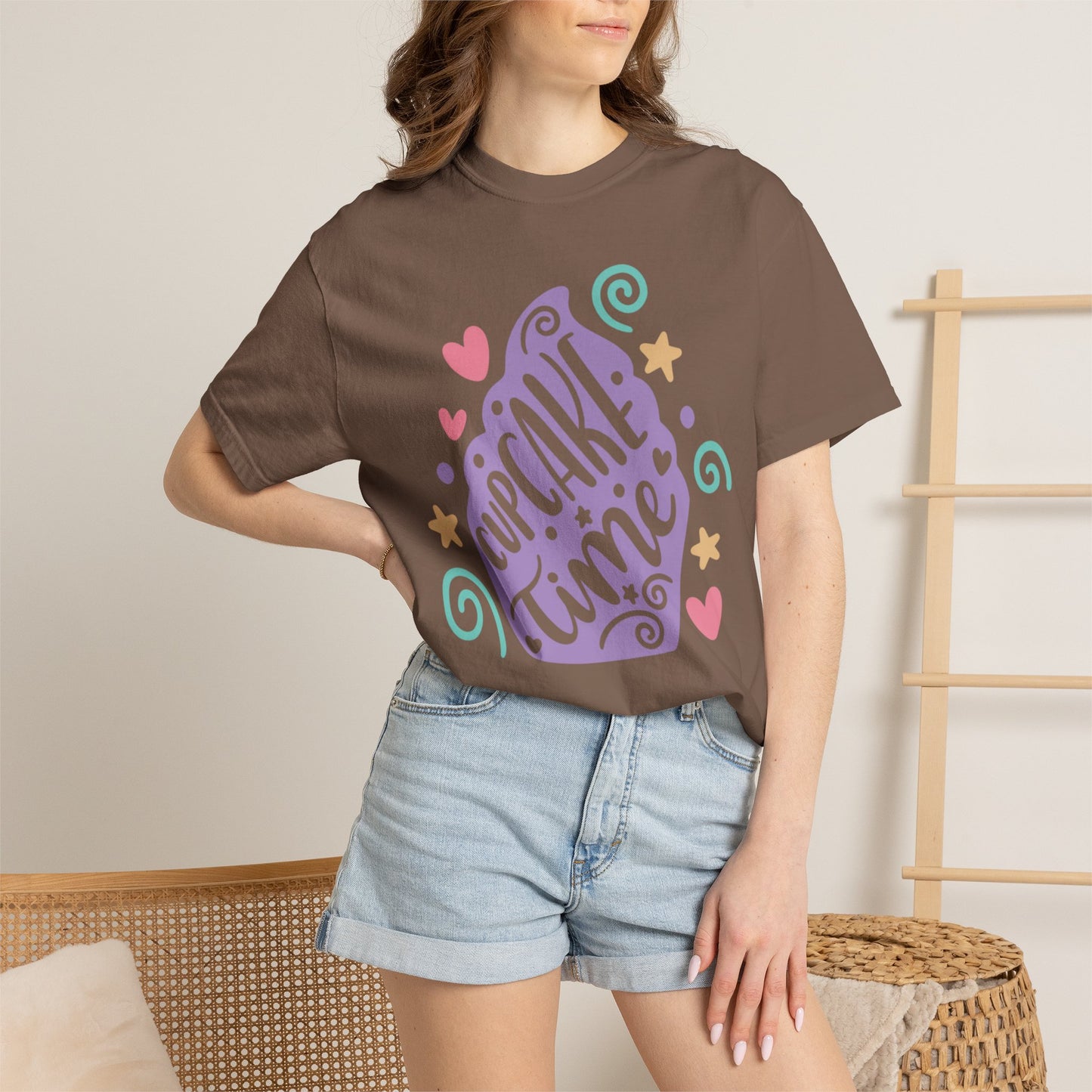Cupcake Time Mysterious Flavors Tee Delicious Deception Stealthy Sweets Unisex Heavy Cotton T-Shirt