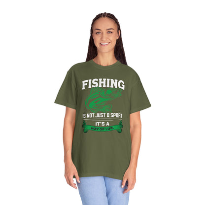 Fishing Is Not Just A Sport Reel Bait Fishing Tee Solitude Unisex Heavy Cotton T-Shirt