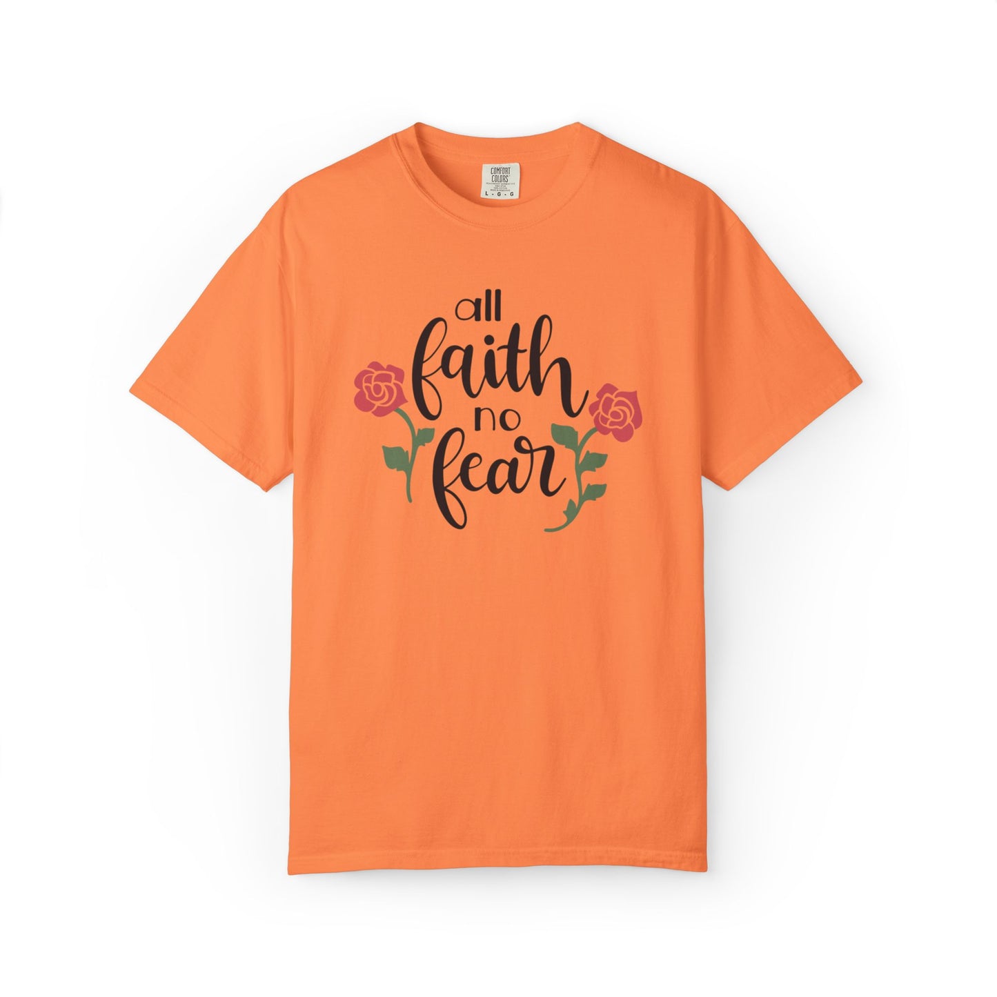 All Faith No Fear Stop Wishing Start Doing Action Goal Setting Modern Tee Achievement Self-Improvement Unisex Heavy Cotton T-Shirt
