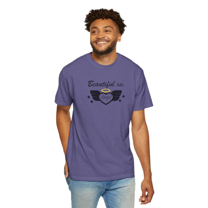 Beautiful Like Angel Politeness Tee Confidence Boost Stunning Gracefulness Unisex Heavy Cotton T-Shirt