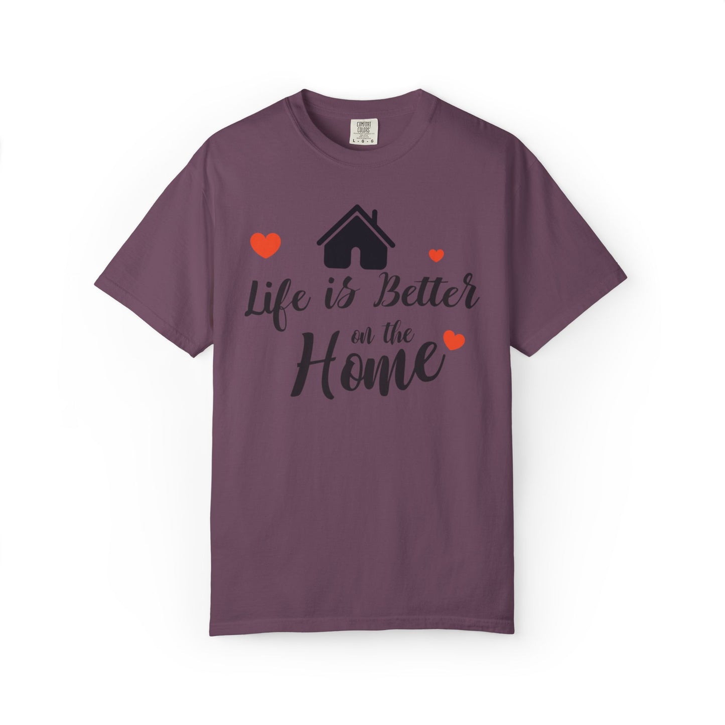 Life Is Better On The Home Peaceful Paradise Tee Cherished Space Heartfelt Haven Unisex Heavy Cotton T-Shirt